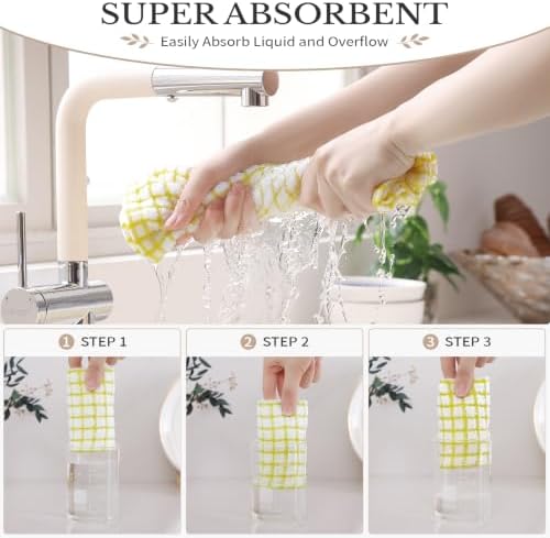 Homaxy 12 Pack Terry Kitchen Dish Cloths - Image 4