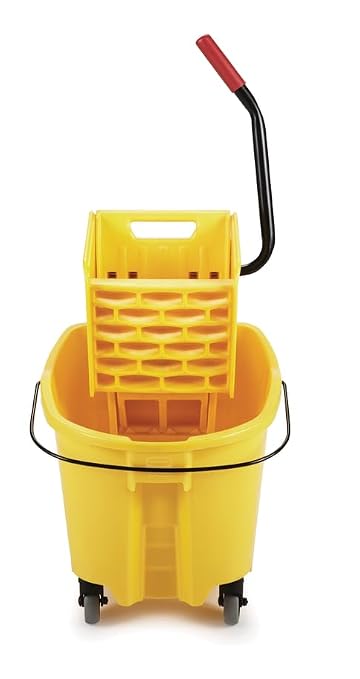 Rubbermaid Commercial Products WaveBrake 26 Qt. Side-Press Mop Bucket and - Image 2