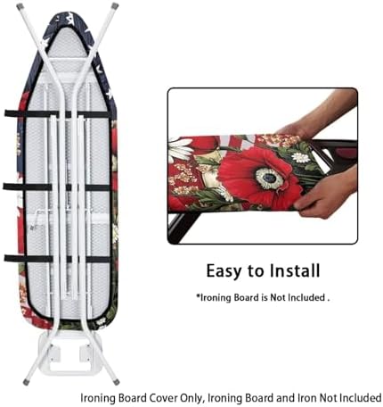 American Flag Poppy Iron Board Cover Stain Resistant Ironing Board Replacement - Image 4