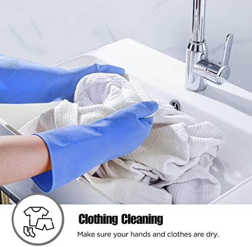 Rubber cleaning gloves 3 or 6 Pairs - Image 4