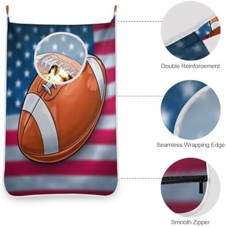 1PC Hanging Laundry Hamper Bag Over the Door Laundry Hamper Wall Hamper Large - Image 6