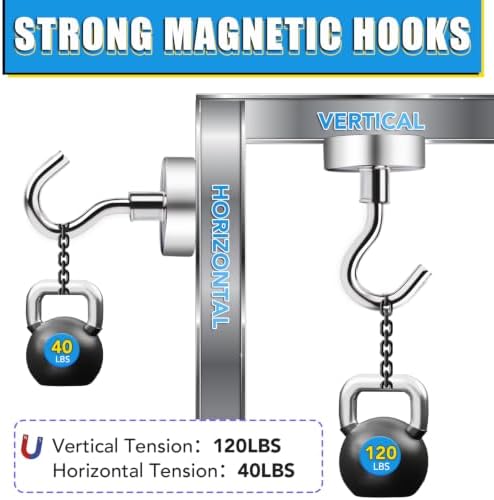 TRYMAG Magnetic Hooks for Cruise Cabins, 12 Pack - Image 3