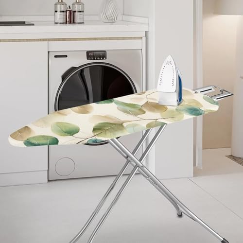 Green Cute Leaves Ironing Board Cover Cover Standard Size Soft Fabric Scorch - Image 2