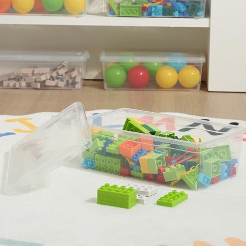 12 Pack 6Qt Shoe Storage Box Clear Plastic Storage box - Image 6