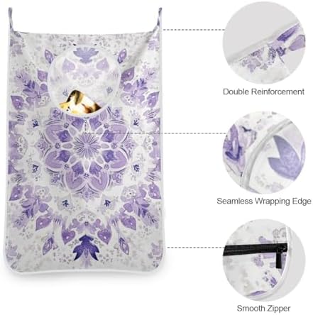 2PCS Hanging Laundry Hamper Bag Over the Door Laundry Hamper Wall Hamper Large - Image 6