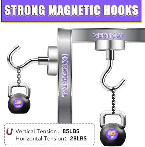 TRYMAG Magnetic Hooks for Cruise Cabins, 6 Pack - Image 3