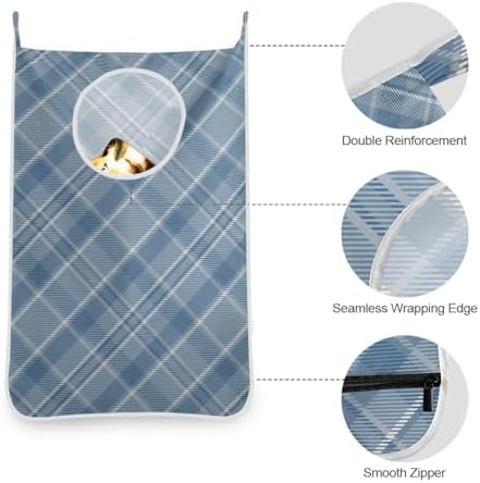 2PCS Hanging Laundry Hamper Bag Over the Door Laundry Hamper Wall Hamper Large - Image 6