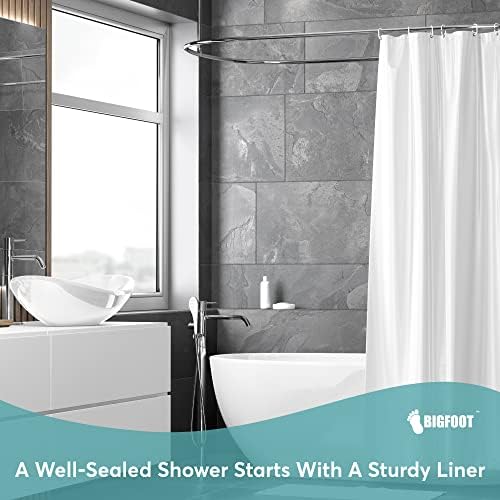 BigFoot Shower Curtain – 72 x 72 PEVA Heavy Duty Shower Curtain - Image 2