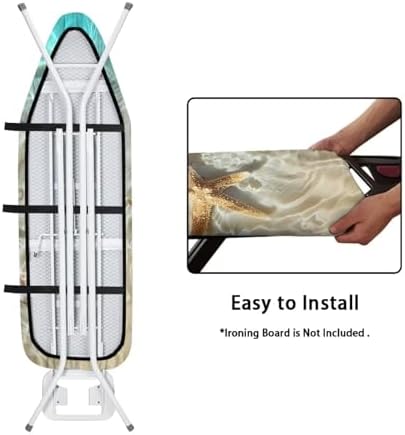 Household Iron Board Covers, Starfish Shell Beach Print Ironing Board Cover - Image 4