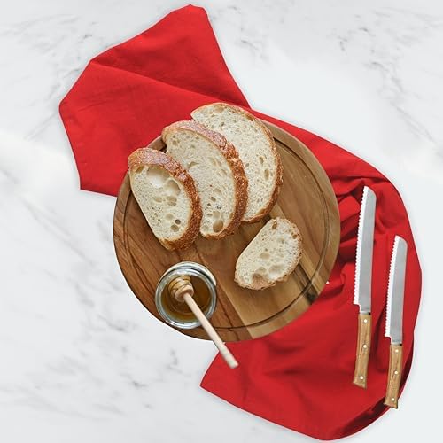 Urban Villa Kitchen Towels Cotton Dish Towels 27”x27” Red - Image 3