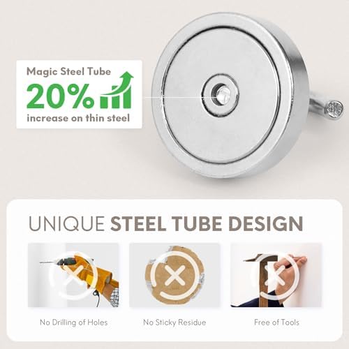 Neosmuk Magnetic Hooks, Cruise Ship Essentials, 120lb+ Heavy Duty Magnetic Hooks - Image 3