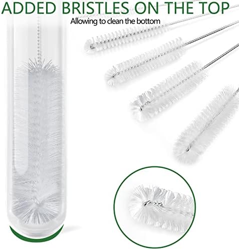 CiaraQ Bottle Cleaning Brushes, 9.8 Inch Nylon Tube Brush Set - Image 3