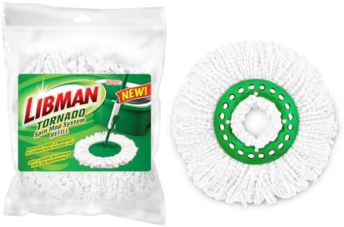 Libman Tornado Spin Mop Refill Microfiber Heads, 2 Pack - Image 3