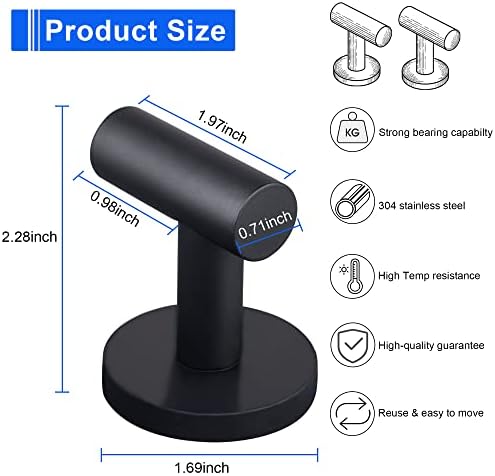 ULIBERMAGNET Strong Magnetic Coat Hooks, Heavy Duty Rubber Coated Magnets Hook - Image 2