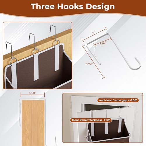 2 Pack 5 Tier Over the Door Organizer - Image 4