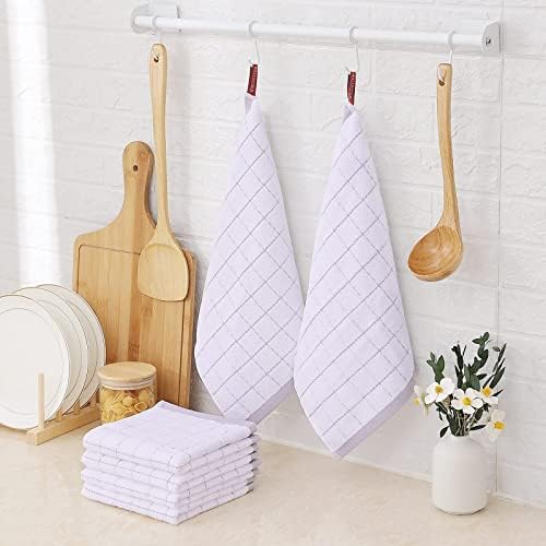 Homaxy 100% Cotton Terry Kitchen Dish Cloths, 8 Pack - Image 6