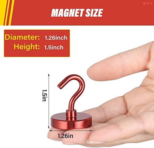 Neosmuk Magnetic Hooks for Cruise Cabins, 130lb Heavy Duty, 4 Pack - Image 4