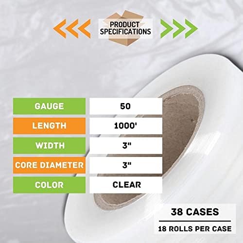 PSBM 684 Rolls 3 Inch x 1000 Feet Mini Stretch Film/Wrap - Image 5