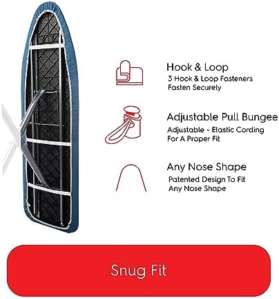 TIVIT Ironing Board Cover 13 x 45, Performance Grade Titanium Coated Pro Grip - Image 6