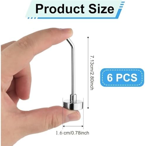 10 Pack Strong Neodymium Magnetic Hooks, 2.76 Inch Heavy Duty Cruise Hooks - Image 2