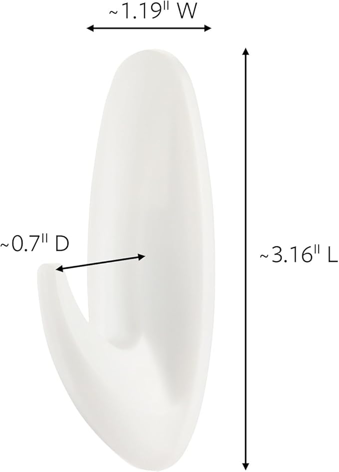 Command Medium Designer Hooks, 2 Hooks, 4 Strips | Command Hooks - Image 2
