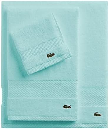 Lacoste Heritage 100% Supima Cotton Bath Sheet 35" x 70", Mint | Highly - Image 4