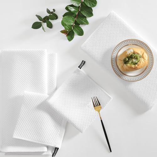 Homaxy 10 Pack 100% Cotton Kitchen Towels and Dishcloths Set - Image 6
