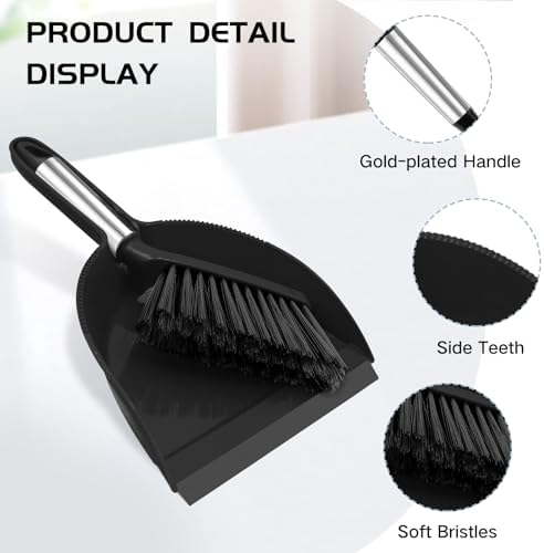 NACENA Mini Broom and Dustpan Set, Small Dust Pan and Brush Set - Image 5