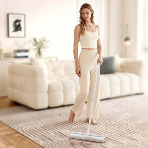 Extra-Wide Lint Roller Kit, 200 Sheets, Pet Hair/Lint/Debris Remover. - Image 4