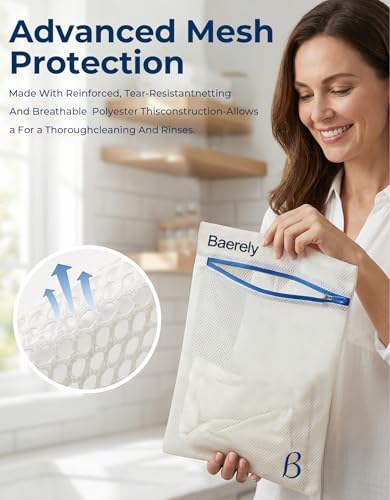 Mesh Laundry Bag for Shapewear, Bras & Delicates 12x16 in Pearl White - Image 5