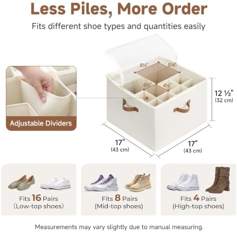StorageWorks 16-Pair Shoe Organizer - Image 3