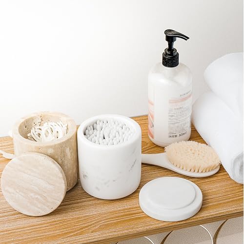 Travertine Qtip Holder Dispenser - Image 6