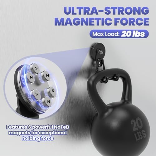 Heavy Duty Magnetic Garage Hook, 3 Pack Extra Large Magnet Hooks, Heavy Duty - Image 4