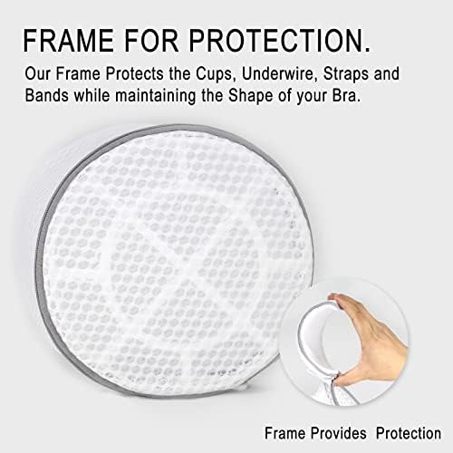 Muchfun 3Pcs Shoes Washing Machine Bag, Honeycomb Mesh Laundry Bags - Image 3