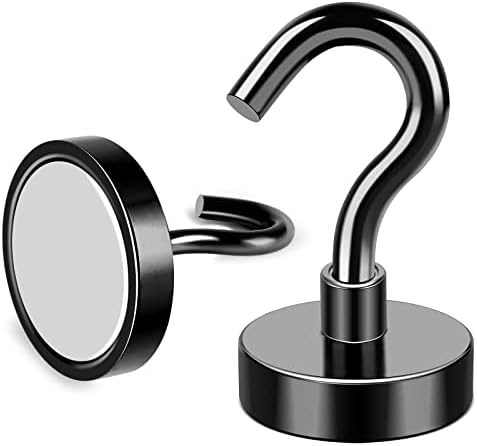 MIKEDE Black Magnetic Hooks Heavy Duty 30 LBS Strong Magnets - Image 5
