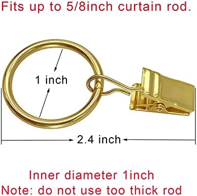 LLPJS 100 Pack Curtain Rings - Image 2