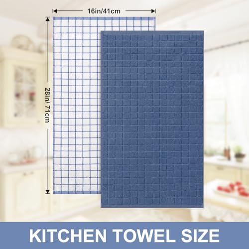 Homaxy Large Premium Cotton Kitchen Towels 16"x 28", 8 Pack - Image 5