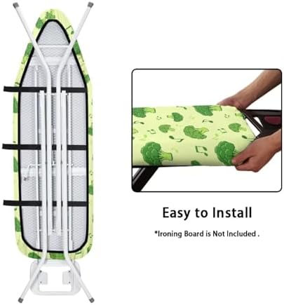 Broccoli Ironing Board Cover 15x54 Inch, Music Note Steam Iron Covers 3 - Image 4