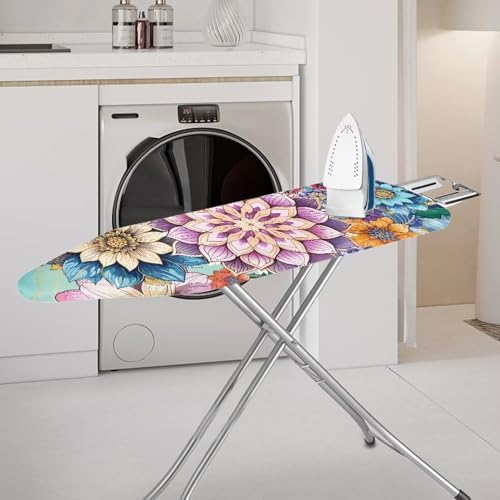 Boho Flower Hummingbird Ironing Board Cover and Pad Soft Ironing Board Cover - Image 2