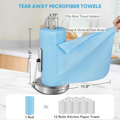 AIDEA Microfiber Cleaning Cloth Roll-50PK - Image 2