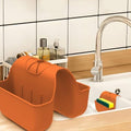 Sponge Holder for Kitchen Sink, Silicone Sink Saddle Caddy Organizer Rack by Unknown