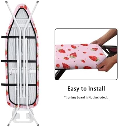 Pink Strawberry Ironing Board Cover and Pad - Image 5