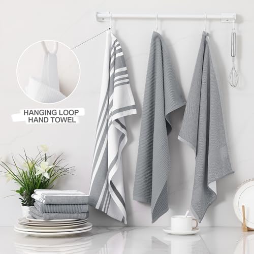 Homaxy Cotton 380 GSM Premium Kitchen Towels, 3 Pack - Image 3