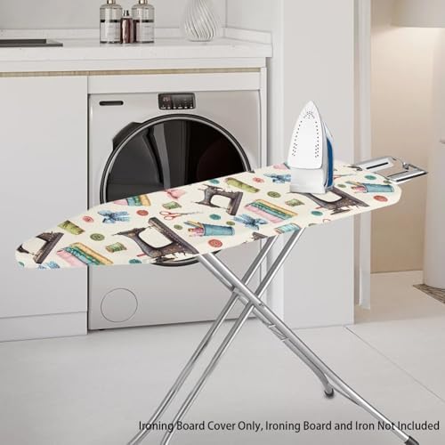 Sewing Machine Pattern Ironing Board Cover Fits Standard Modern Minimalism Iron - Image 2