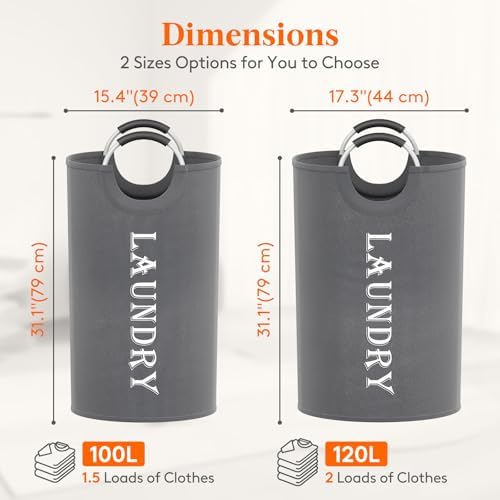 Lifewit 2 Pack 120L Laundry Basket - Image 2