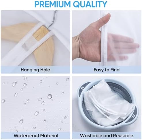 BALEINE 6PK Garment Bags for Hanging Clothes - Image 2