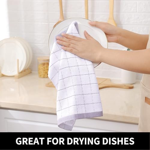 Homaxy 100% Cotton Terry Kitchen Dish Cloths, 8 Pack - Image 4