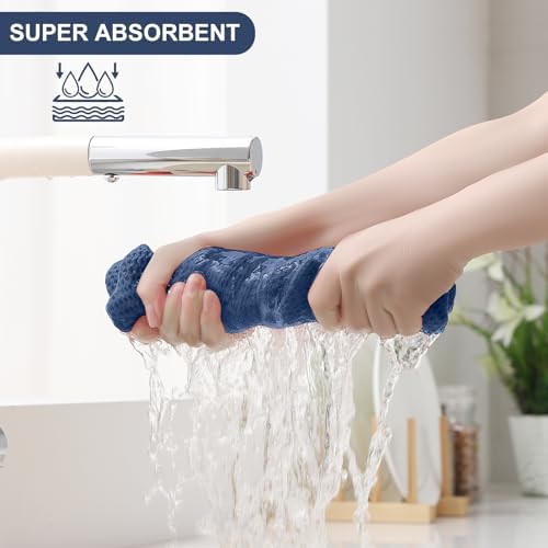 Homaxy 10 Pack 100% Cotton Kitchen Towels and Dishcloths Set - Image 3