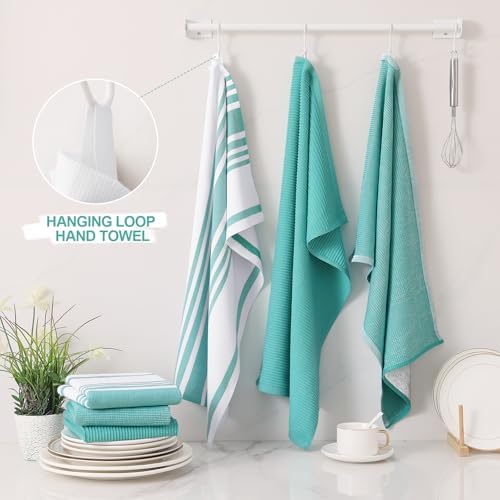 Homaxy Cotton 380 GSM Premium Kitchen Towels, 3 Pack - Image 3