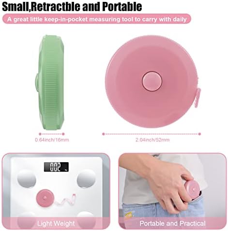 Tape Measures Retractable, Fabric Measuring Tape, 60 Inch Small Sewing Tape - Image 3